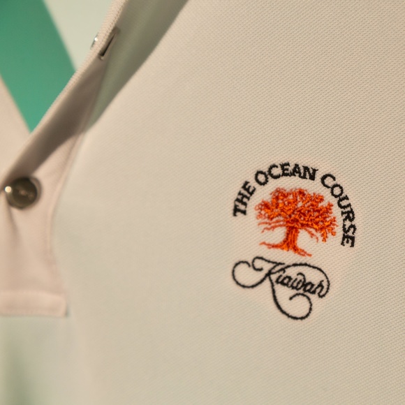 Women's White Ralph Lauren Ocean Course Golf Polo Size L - Picture 3 of 5